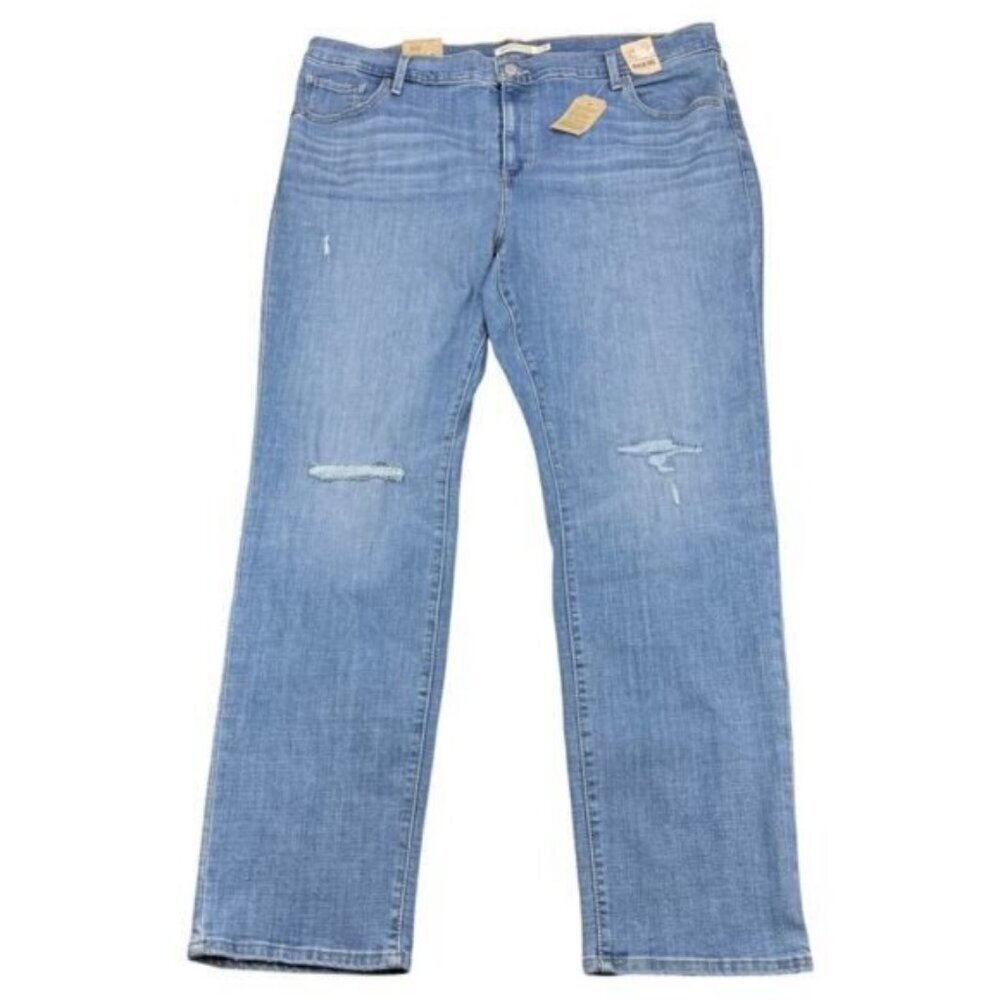 Levi's 724 High Rise Slim Straight Jean Hypersoft Denim Women's Plus Size 20W - Picture 2 of 8